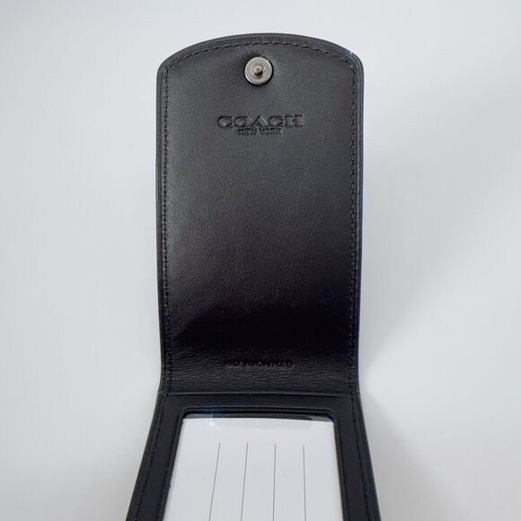 Coach CM033 Luggage Travel Name Tag In Signature Canvas With Green Camo Print - Picture 6 of 8